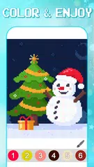 Christmas Pixel Art Coloring アプリダウンロード