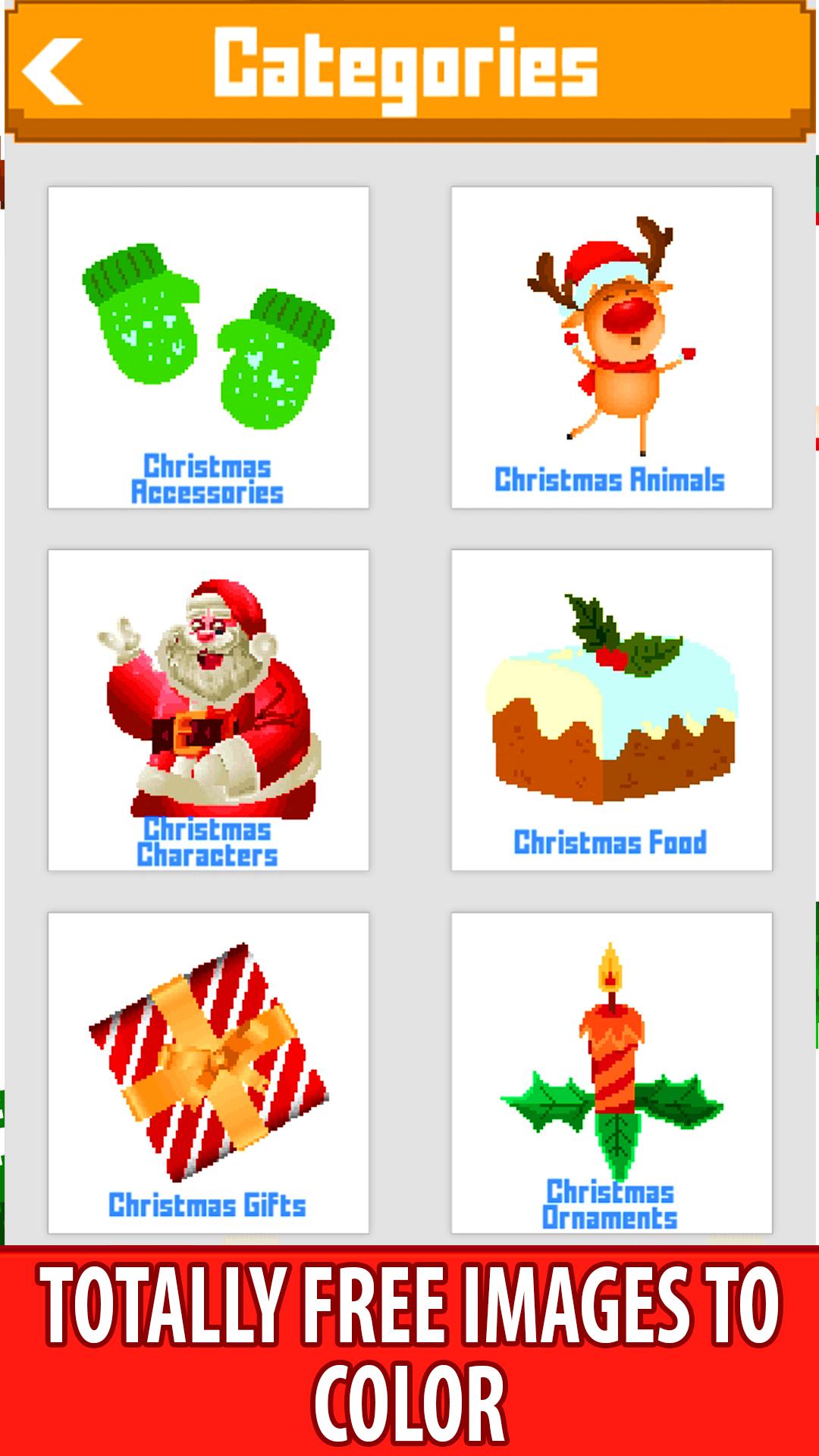 Christmas Pixel Art Sandbox Paint Color By Number For