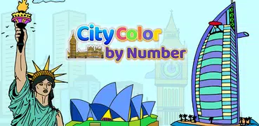 Cities Color by Number Book
