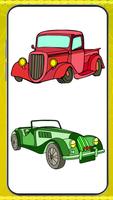 Classic Cars Paint by Number Affiche