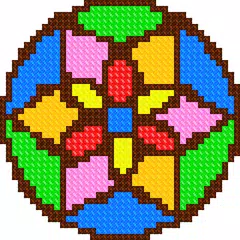 Скачать Mandala Cross Stitch Coloring APK