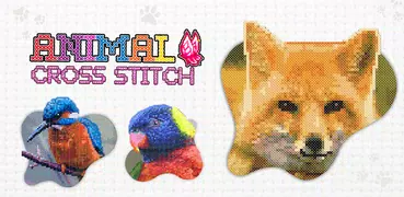 Animals Cross Stitch Coloring