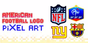 American Football Logo Pixels