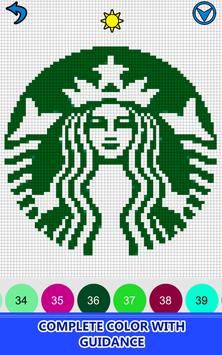 American Logo Color by Number - Pixel Art Coloring for Android - APK
