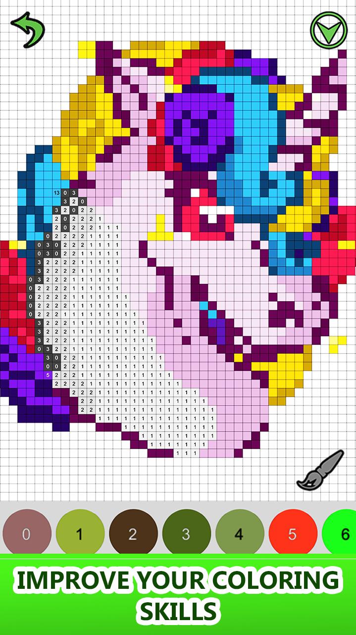 Pixel Coloring Book Online - 1485+ Best Free SVG File - Free SVG Number
