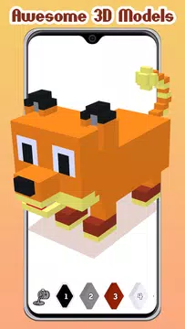 Screenshot 2 for Animals 3D Color by Number