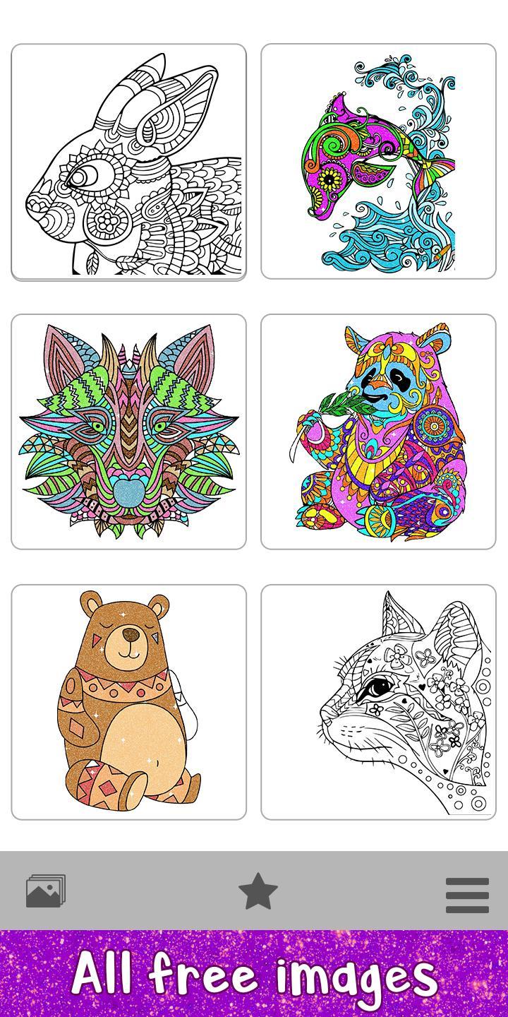 Animals Glitter Color by Number Paint by Numbers for Android Animals Glitter Color by Number Paint by Numbers for Android