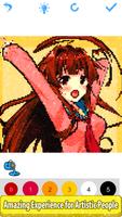 Anime Glitter Color by Number: Pixel Art Coloring capture d'écran 1