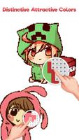 Anime Dolls Pixel Art Coloring скриншот 2