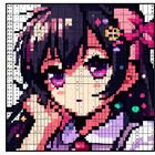 Anime Manga Pixel Art Coloring biểu tượng