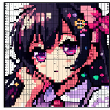 Anime Manga Pixel Art Coloring आइकन