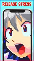 Anime Manga Pixel Art Coloring captura de pantalla 1