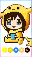 Anime Manga Pixel Art Coloring 截圖 2