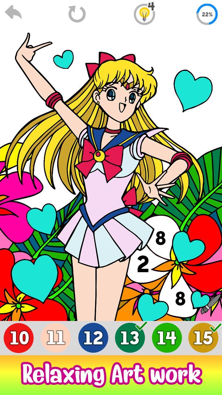 Anime Paint By Numbers Canvas / Anime Beauty - DIY Painting by Numbers