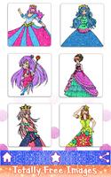 Anime Princess Glitter Color by Number: Girls Book poster