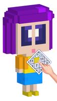 Anime 3D Voxel Coloring Book imagem de tela 1