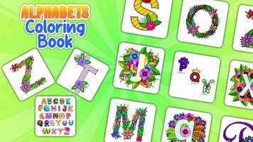 Alphabets Coloring Book الملصق