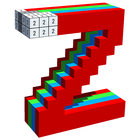 Alphabets 3D Number Color icône
