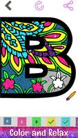 Alphabets Glitter Color by Number - Coloring Book تصوير الشاشة 1