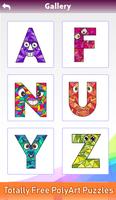 Alphabets Poly Art постер