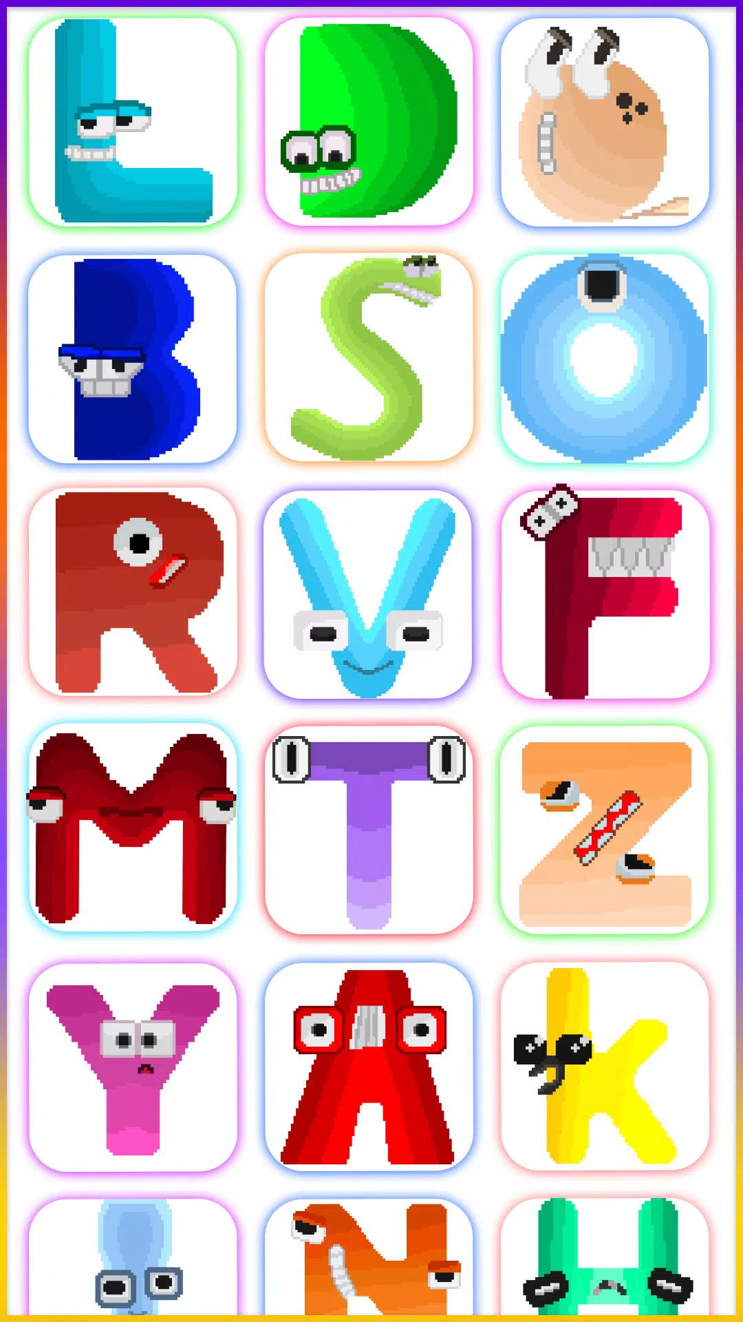 alphabet pixel lore APK for Android Download