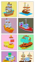 Aquatic Vehicles 3D No. Color постер