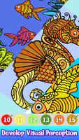 Aquatic Animal Color by Number скриншот 1