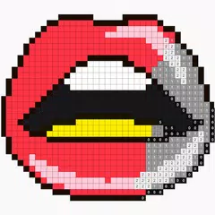 Beauty Pixel Art Coloring Book Icon