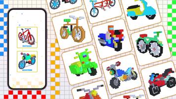 Bikes Voxel poster