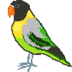 Birds Pixel Art Coloring Book