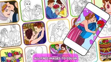 Bride & Groom Color by Number تصوير الشاشة 1
