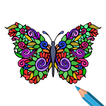 Butterfly Paint by Number Book