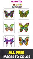 Butterfly Paint by Number Book الملصق