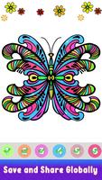 Butterfly Paint by Number Book capture d'écran 1