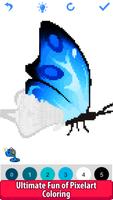 Butterfly Pixel Art imagem de tela 1