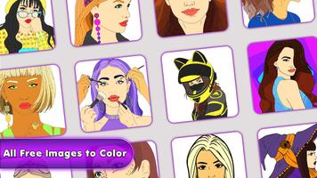 Girls Color Book for Adults imagem de tela 2