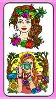 Girls Color By Number Fashion Plakat