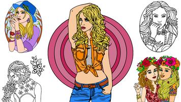 Girls Color By Number Fashion captura de pantalla 1