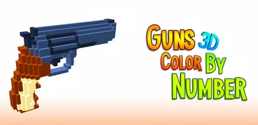 Guns 3D Color by Number Weapon