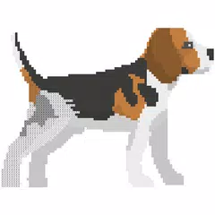 Dogs Pixel Art Sandbox Colory Icon