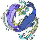 Dolphins Color by Number icon