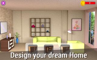 Design My Home 3D House Fliper پوسٹر