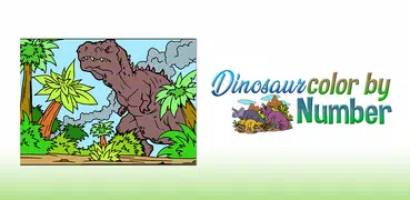 Dinosaur Color by Number Book