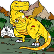 ”Dinosaur Color by Number Book