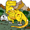 Dinosaur Color by Number Book