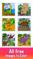 Dinosaur Color Affiche
