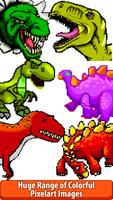 Dinosaurs Color Pixel Art Draw ảnh chụp màn hình 1