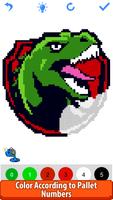 Dinosaurs Color Pixel Art Draw ảnh chụp màn hình 2