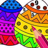 Easter Eggs Color by Number