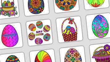 Easter Eggs Color by Number Plakat